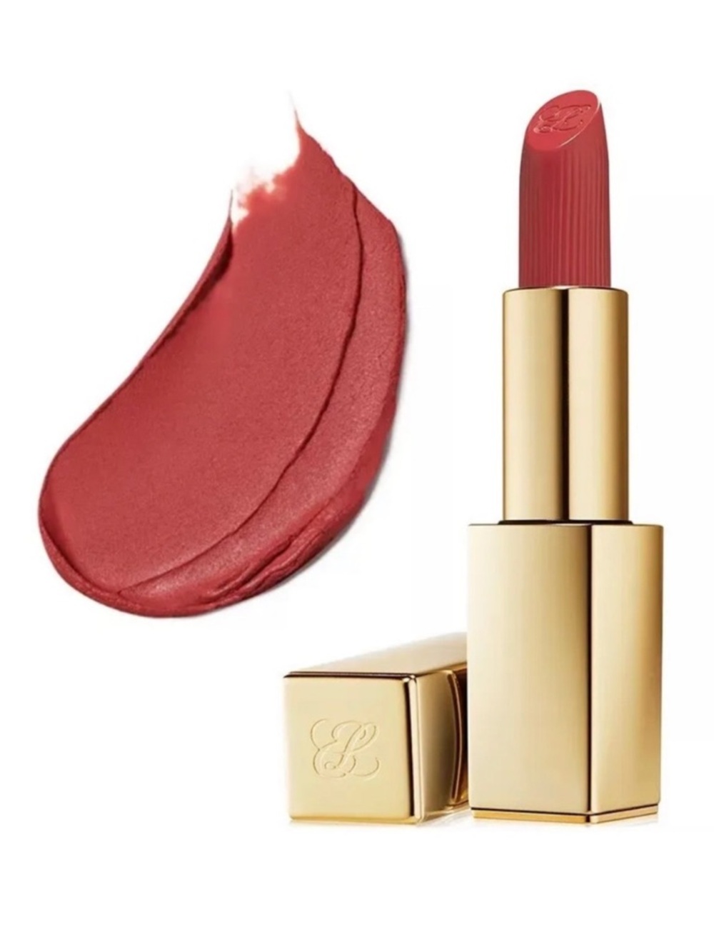 Estee Lauder Pure Color MATTE Lipstick 666 CAPTIVATED Red Full SZ 0.12 oz NEW